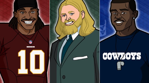 RGIII, Nick Mangold Get Animated for NFL Rush Zone Draft Special